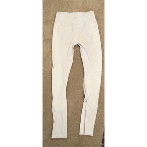 Lululemon White Running Leggings